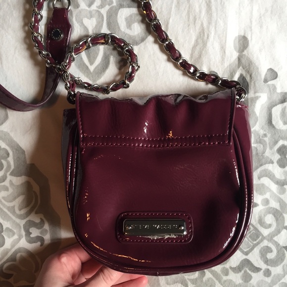 Steve Madden Patent Burgundy Crossbody Bag - Picture 4 of 16
